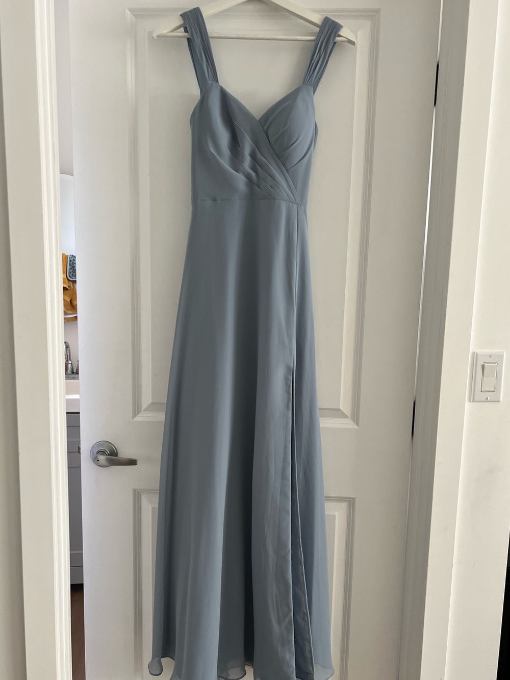 Azazie Whisper Blue Bridesmaid Dress